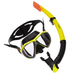 Набір для плавання маска з трубкою Zelart M208-SN120-SIL кольори в асортименті