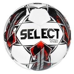 Футзальный мяч Select Futsal Samba v22 бело-серебристый Уни 4