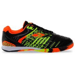 Обувь для футзала мужская SP-Sport 170329-3 размер 40-45 черный-оранжевый-салатовый