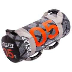 Мешок для кроссфита и фитнеса Zelart Power Bag FI-0899-5 (PVC, нейлон, вес 5кг, черный-оранжевый)