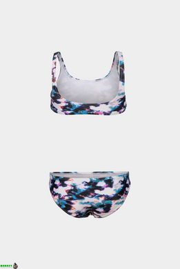 Купальник для девочек Arena TIE AND DYE BIKINI TOP белый, синий, мультиколор Дет 116см