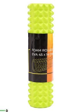 Массажный ролик Cornix EVA 45 x 14 см (валик, роллер) XR-0337 Green