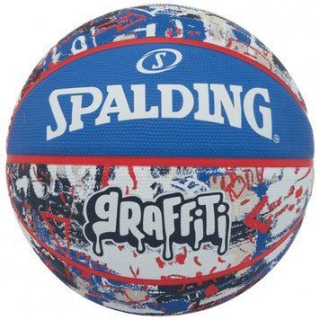 Мяч баскетбольный Spalding Graffitti Ball синий, мультиколор Уни 7