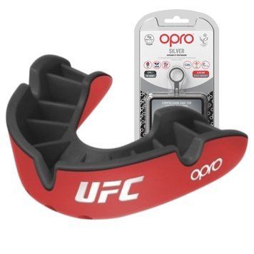Капа OPRO Silver UFC детская (возраст до 10) Red/Black (ufc.102515002)