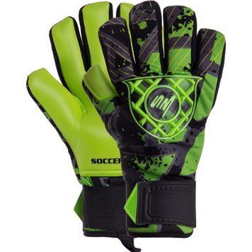Перчатки вратарские SOCCERMAX GK-017 8 размер зеленый-черный