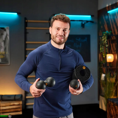 Набор массажеров Trex Sport TX-035EPS 3в1 для йоги и фитнеса черный