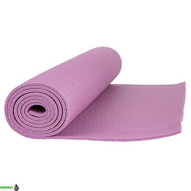Килимок для йоги та фітнесу PowerPlay 4010 (173*61*0.6) Розовий