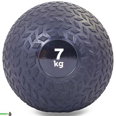 М'яч медичний слембол для кросфіту Record SLAM BALL FI-5729-7 7кг чорний
