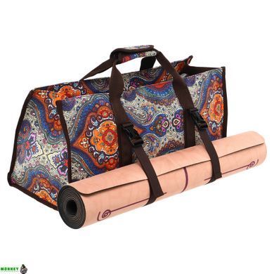 Сумка для фітнесу та йоги SP-Sport DoYourYoga Yoga bag FI-6971-1 сірий-помаранчевий