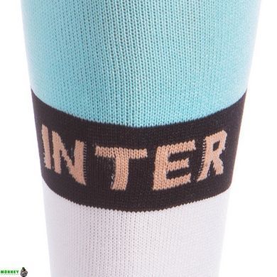 Гетри футбольні дитячі клубні NORVA INTER MILAN AWAY 2020 ETM2009-IM2 розмір 32-39 блакитний-білий