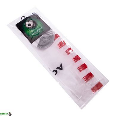 Гетры детские с символикой футбольного клуба AC MILAN AWAY 2021 SPOINT ETM2105-ACM2 (размер 32-39, белый)