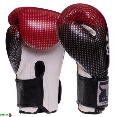 Перчатки боксерские кожаные TOP KING Super Star TKBGSS-01 Черный-синий 16 унции