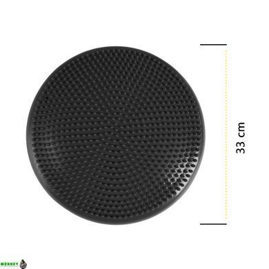 Балансировочная подушка-диск Cornix 33 см (сенсомоторная) массажная XR-0052 Black