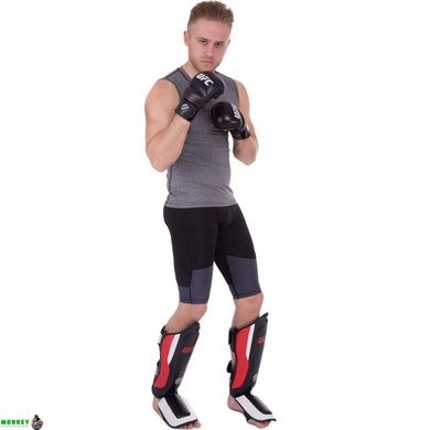 Защита голени и стопы для единоборств UFC PRO Training UHK-69980 L-XL красный-черный