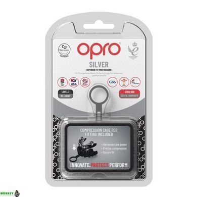 Капа OPRO Silver UFC детская (возраст до 10) Red/Black (ufc.102515002)