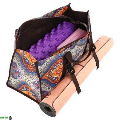 Сумка для фітнесу та йоги SP-Sport DoYourYoga Yoga bag FI-6971-1 сірий-помаранчевий