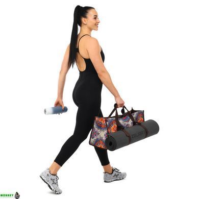 Сумка для фітнесу та йоги SP-Sport DoYourYoga Yoga bag FI-6971-1 сірий-помаранчевий