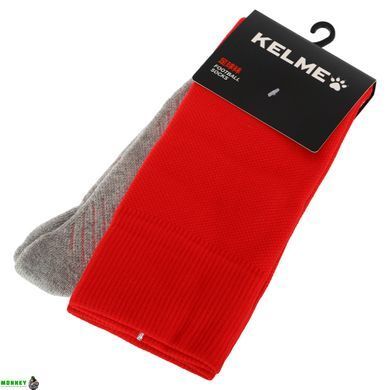 Гетры футбольные мужские KELME LIGA K15Z908-9610 Красный-белый M-39-41 (нейлон, хлопок)