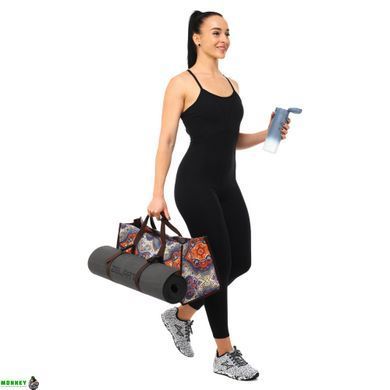 Сумка для фітнесу та йоги SP-Sport DoYourYoga Yoga bag FI-6971-1 сірий-помаранчевий