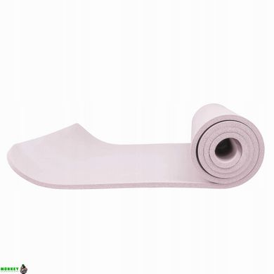 Коврик (мат) для йоги и фитнеса Springos NBR 1 см YG0039 Pink