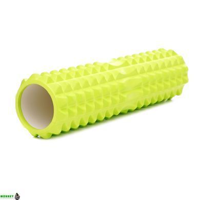 Массажный ролик Cornix EVA 45 x 14 см (валик, роллер) XR-0337 Green