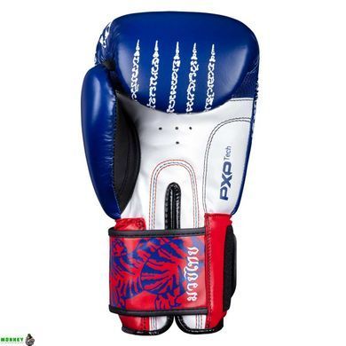 Боксерские перчатки Phantom Muay Thai Blue 10 унций (бинты в подарок)