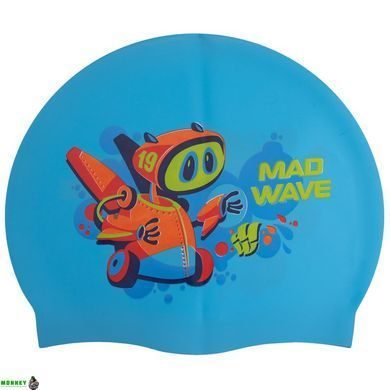 Шапочка для плавания детская MadWave Junior MAD BOT M057915 Красный