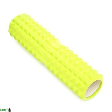 Массажный ролик Cornix EVA 45 x 14 см (валик, роллер) XR-0337 Green