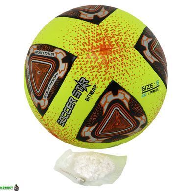 Мяч футбольный HIBRED SOCCER STAR FB-6037 №5 PU желтый