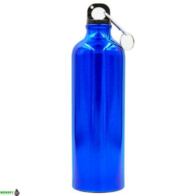Бутылка для воды алюминиевая с карабином SP-Planeta 750 мл L-750 (цвета в ассортименте)