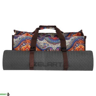 Сумка для фітнесу та йоги SP-Sport DoYourYoga Yoga bag FI-6971-1 сірий-помаранчевий