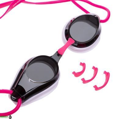 Очки для плавания ARENA TRACKS FUCHSIA AR92341-95 белый-серый-розовый
