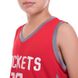 Форма баскетбольна підліткова NB-Sport NBA ROCKETS 13 BA-0966 M-2XL червоний-сірий