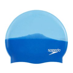 Шапка для плавания Speedo MULTI COLOUR SILC CAP AU синий OSFM