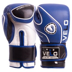 Боксерські рукавиці шкіряні VELO VL-8188 10-12 унцій кольори в асортименті