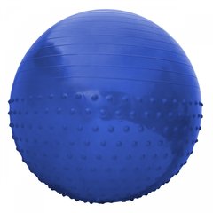 М'яч для фітнесу (фітбол) напівмасажний SportVida 55 см Anti-Burst SV-HK0290 Blue