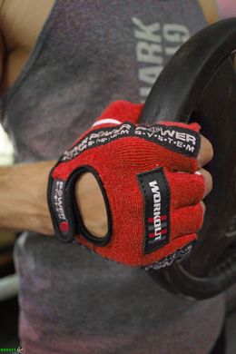 Перчатки для фитнеса и тяжелой атлетики Power System Workout PS-2200 Red XS