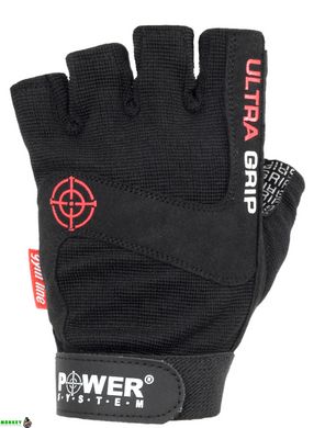 Перчатки для фитнеса и тяжелой атлетики Power System Ultra Grip PS-2400 Black XS