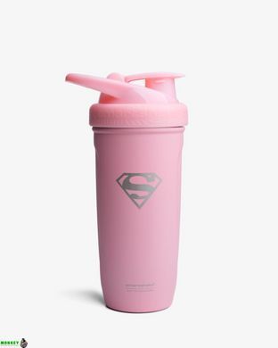 Шейкер спортивний SmartShake Reforce 900ml Supergirl Pink