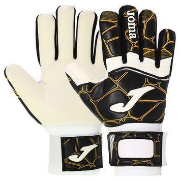 Перчатки вратарские юниорские Joma GK- PRO 400908-109 Черный-золотой 7 размер (латекс, PL, эластан, нейлон)