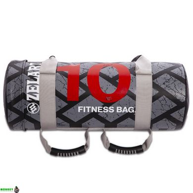 Мішок для кросфіта та фітнесу Zelart Power Bag FI-0899-10 10кг чорний-червоний