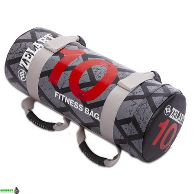 Мішок для кросфіта та фітнесу Zelart Power Bag FI-0899-10 10кг чорний-червоний