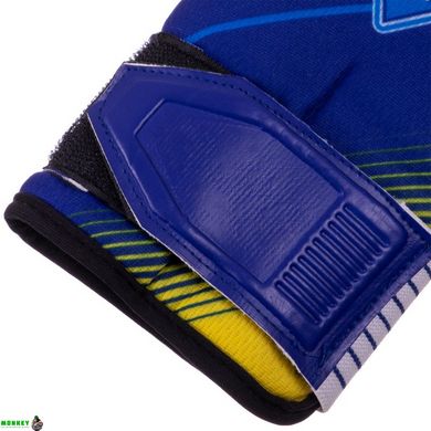 Воротарські рукавиці DYNAMO BALLONSTAR FB-2374-02 розмір 8-10 чорний-синій-жовтий