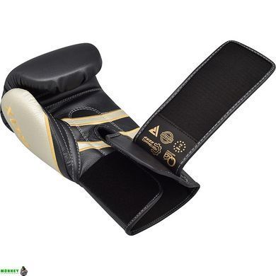 Рукавички боксерські RDX Leather Black White 12 ун.