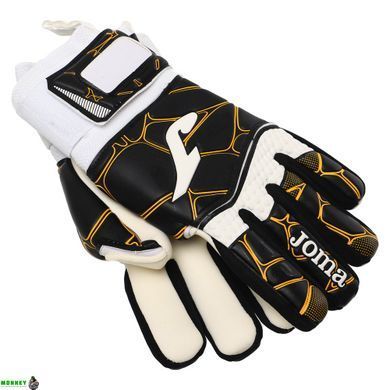 Перчатки вратарские юниорские Joma GK- PRO 400908-109 Черный-золотой 7 размер (латекс, PL, эластан, нейлон)