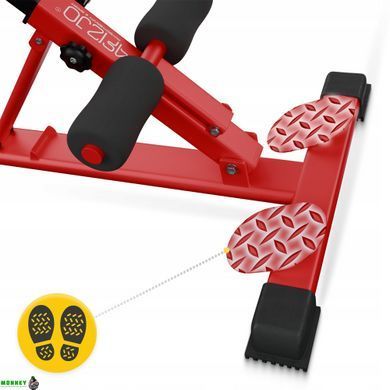 Скамья для гиперэкстензии 4FIZJO регулируемая Red/Black (P-5905973402682)