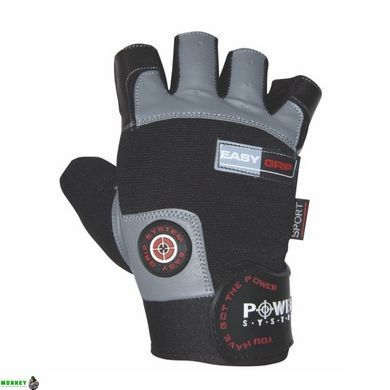 Перчатки для фитнеса и тяжелой атлетики Power System Easy Grip PS-2670 Black/Grey XS