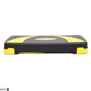 Степ-платформа 3-ступінчаста Cornix 78 х 29 х 10-20 см XR-0187 Black/Yellow