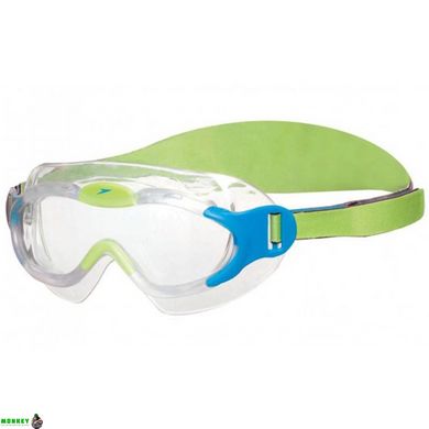 Очки для плавания Speedo SEA SQUAD MASK JU синий, зеленый OSFM