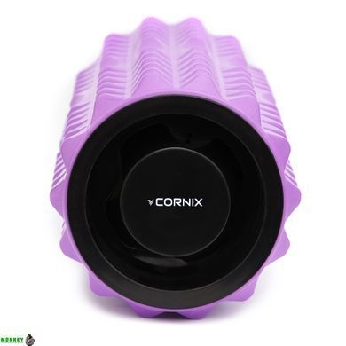 Масажний ролик Cornix EVA 33 x 14 см (валик, роллер) XR-0338 Violet